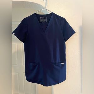 FIGS navy blue scrub set